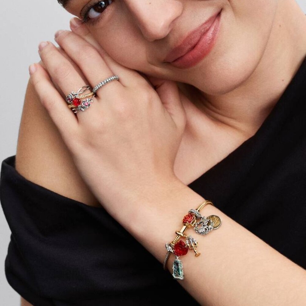 Pandora Disney Beauty And The Beast Lumiere Dangl… - image 4